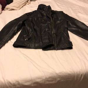 Faux leather jacket